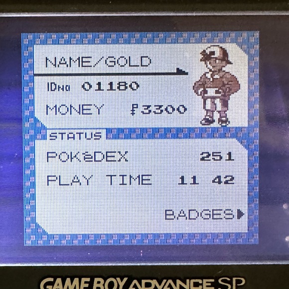 POKEMON Gold All 251 GAME AUTHENTIC & NEW BATTERY! - Picture 3 of 9